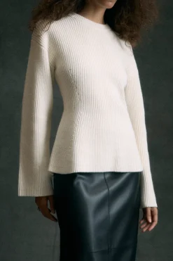 Brilliant Wise Corporation Limited Minali Ribbed Sculpted Sweater< Sweaters