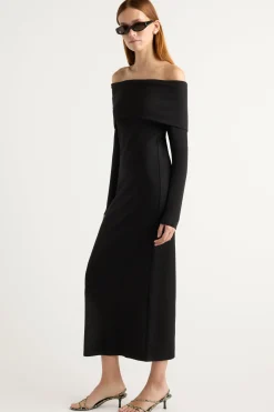 Hua Shang Group (H.K.) Ltd Morgan Split Foldover Jersey Dress< Dresses