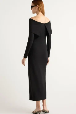 Hua Shang Group (H.K.) Ltd Morgan Split Foldover Jersey Dress< Dresses