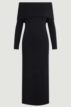 Hua Shang Group (H.K.) Ltd Morgan Split Foldover Jersey Dress (Petite)< Dresses