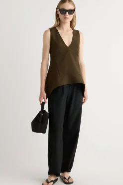 Hua Jia Nakitha Asymmetric-Tunic Hem Blouse< Tops