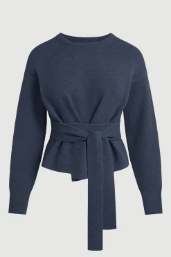 Brilliant Wise Corporation Limited Nara Tie-Front Knit Sweater< Sweaters