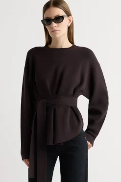 Brilliant Wise Corporation Limited Nara Tie-Front Knit Sweater< Sweaters