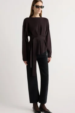 Brilliant Wise Corporation Limited Nara Tie-Front Knit Sweater< Sweaters