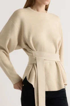 Brilliant Wise Corporation Limited Nara Tie-Front Knit Sweater< Sweaters
