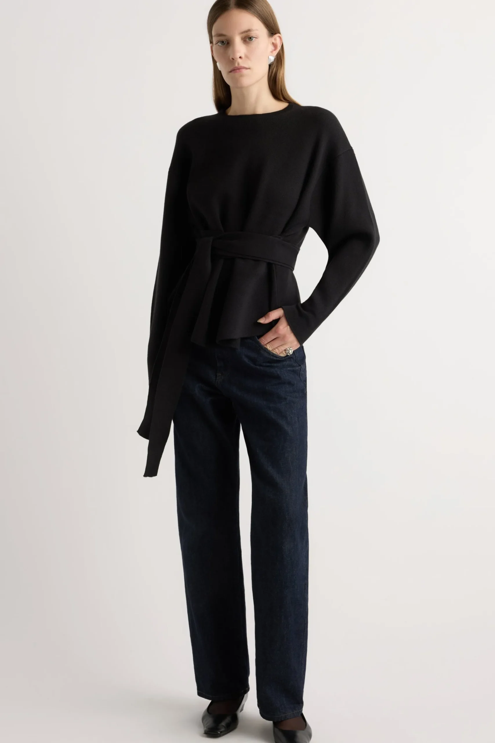 Brilliant Wise Corporation Limited Nara Tie-Front Knit Sweater< Sweaters