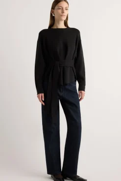 Brilliant Wise Corporation Limited Nara Tie-Front Knit Sweater< Sweaters