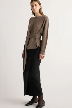 Brilliant Wise Corporation Limited Nara Tie-Front Knit Sweater< Sweaters