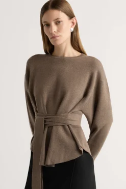 Brilliant Wise Corporation Limited Nara Tie-Front Knit Sweater< Sweaters