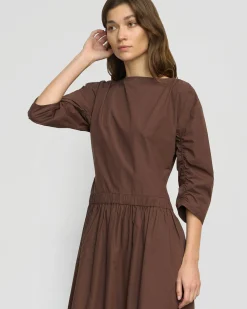 Hua Jia Natalia Cotton Ruched-Detail Dress< Dresses