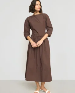 Hua Jia Natalia Cotton Ruched-Detail Dress< Dresses