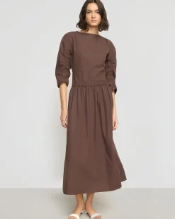 Hua Jia Natalia Cotton Ruched-Detail Dress< Dresses
