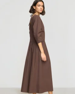Hua Jia Natalia Cotton Ruched-Detail Dress< Dresses