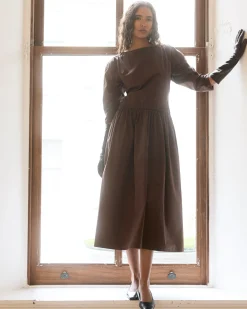 Hua Jia Natalia Cotton Ruched-Detail Dress< Dresses