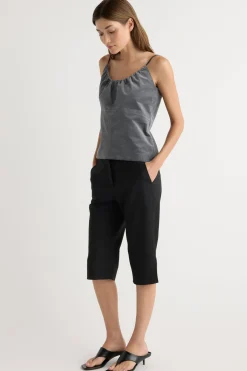 Hua Jia Nefferti Corduroy Ruched Cami< Tops