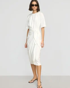 Lever Style LLC Noa Organic Cotton T-Shirt Wrap Dress< Dresses
