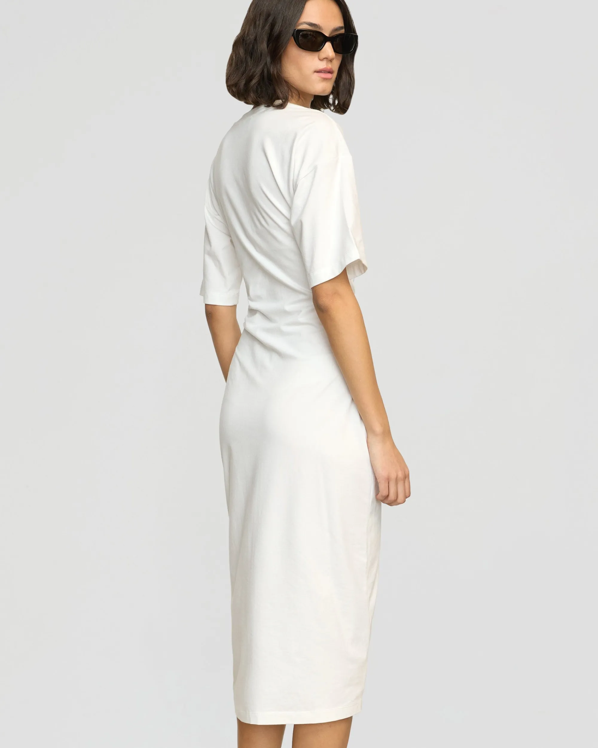 Lever Style LLC Noa Organic Cotton T-Shirt Wrap Dress< Dresses