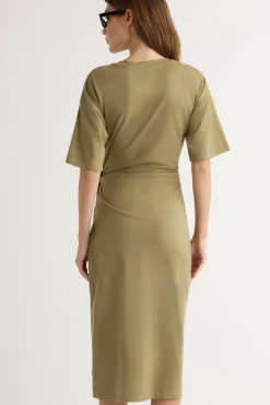 Lever Style LLC Noa Organic Cotton T-Shirt Wrap Dress< Dresses