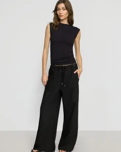 Hua Jia Noemi Stretch-Waist Wide-Leg Pant< Pants