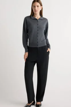 Hua Jia Nuri Tailored Stretch-Waist Pant< Pants