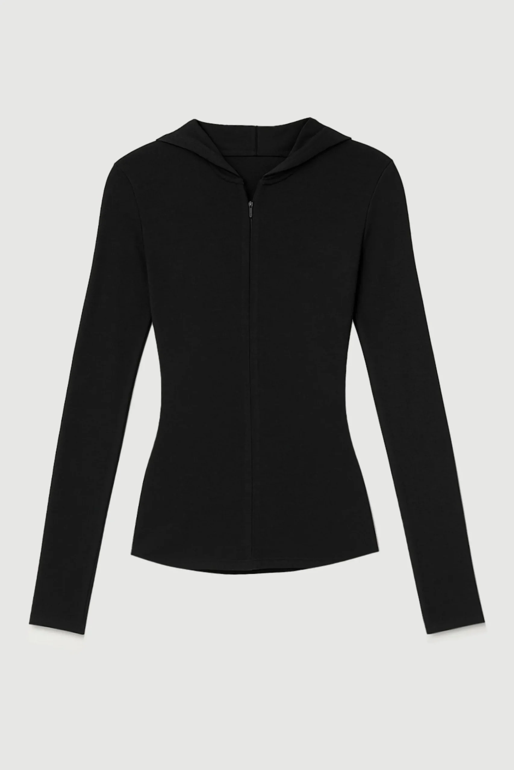 Asia Consultancy Co., Ltd Nyla Zip Tencel-Wool Hooded Tee< Tees|Tops