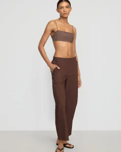 Fashion Apparels Paula Smocked-Waist Organic Cotton Pant< Pants