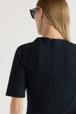Hua Jia Pauline Ribbed Asymmetric-Neck Top< Sweaters|Tees