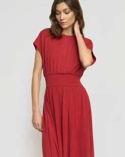 Lever Style LLC Prima Jersey Midi Dress< Dresses