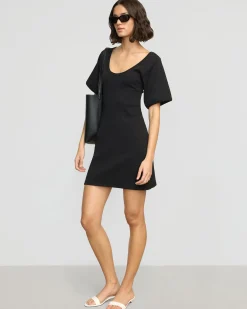 Asia Consultancy Co., Ltd Rae Sculpted Scoop-Neck Mini Dress< Dresses