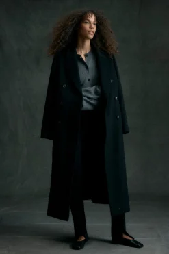 Hua Jia Ravenna Wool-Blend Maxi Coat< Outerwear