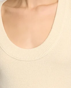 Brilliant Wise Corporation Limited Reina Sculpted Scoop-Neck Knit Top< Tops|Sweaters