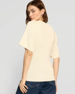 Brilliant Wise Corporation Limited Reina Sculpted Scoop-Neck Knit Top< Tops|Sweaters