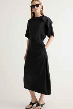 Hua Jia Rita Asymmetric-Hem Shirred Skirt< Skirts