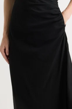 Hua Jia Rita Asymmetric-Hem Shirred Skirt< Skirts