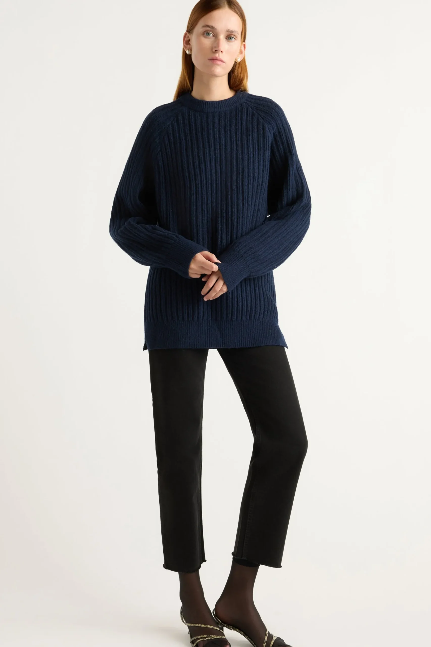 Brilliant Wise Corporation Limited Roylene Ribbed Boyfriend Sweater< Sweaters