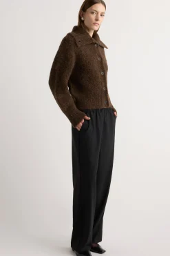 Brilliant Wise Corporation Limited Sacha Fuzzy Alpaca-Wool Cardigan< Sweaters