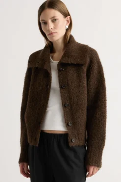 Brilliant Wise Corporation Limited Sacha Fuzzy Alpaca-Wool Cardigan< Sweaters