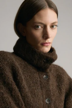 Brilliant Wise Corporation Limited Sacha Fuzzy Alpaca-Wool Cardigan< Sweaters