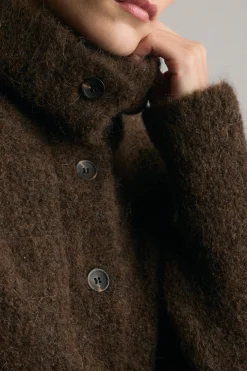 Brilliant Wise Corporation Limited Sacha Fuzzy Alpaca-Wool Cardigan< Sweaters
