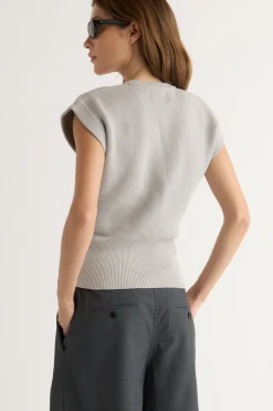 Brilliant Wise Corporation Limited Solea Button Knit Vest< Sweaters|Tops