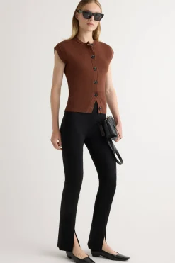 Brilliant Wise Corporation Limited Solea Button Knit Vest< Sweaters|Tops