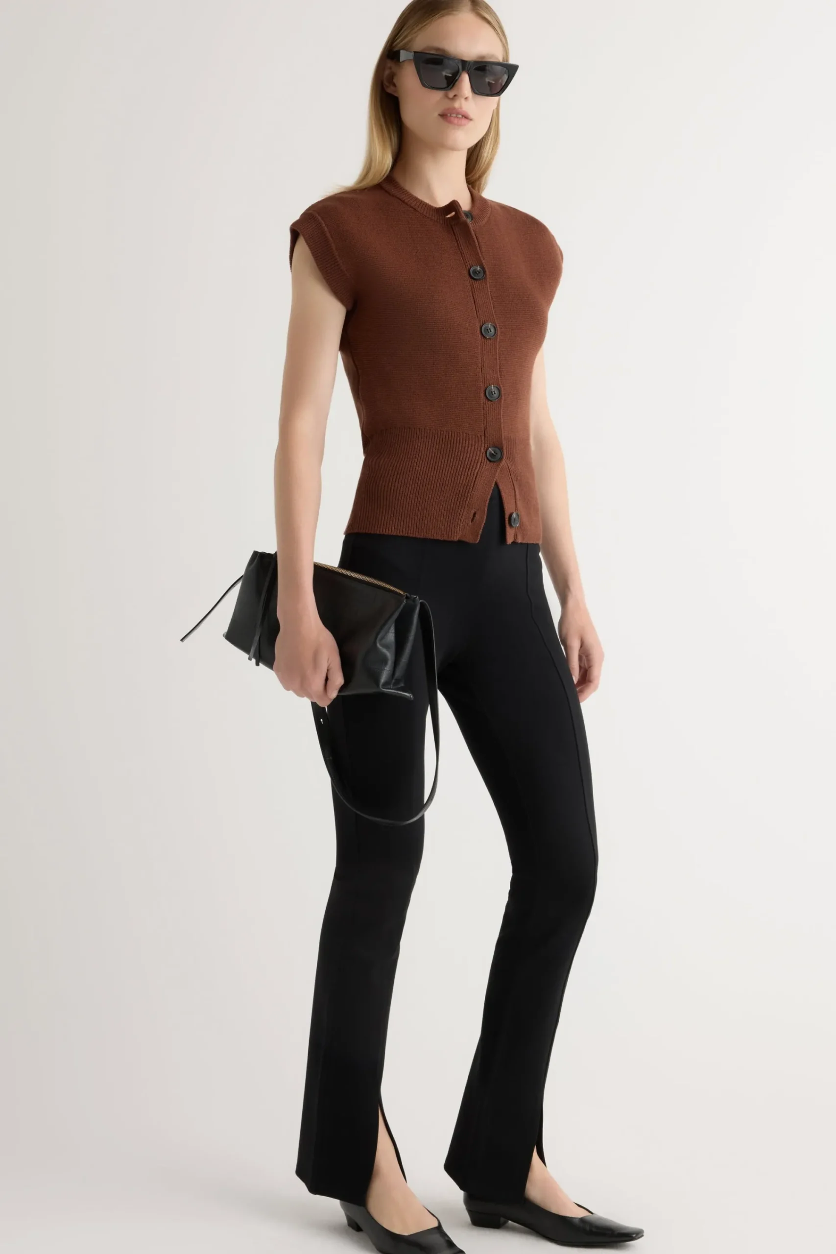 Brilliant Wise Corporation Limited Solea Button Knit Vest< Sweaters|Tops