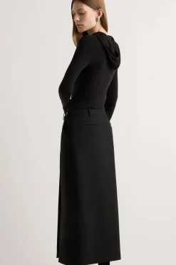 Hua Jia Spencer Suiting Wrap Maxi Skirt< Skirts