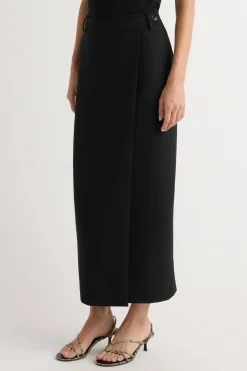 Hua Jia Spencer Suiting Wrap Maxi Skirt< Skirts