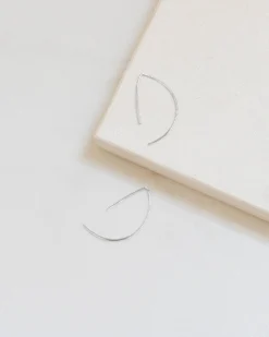 Modern Citizen Sterling Wishbone Threader Earrings< Jewelry