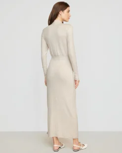 No Less Than Suki Mock-Neck Long Sleeve Dress< Dresses