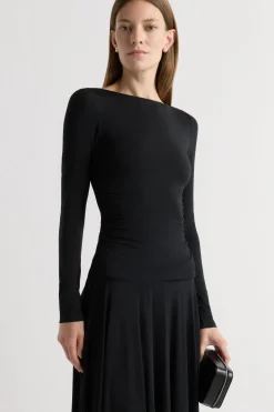 Asia Consultancy Co., Ltd Tamryn Ruched Drop-Waist Dress< Dresses