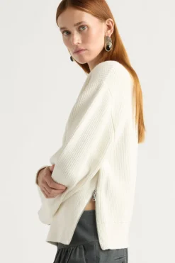 Brilliant Wise Corporation Limited Tate Organic Cotton Side-Zip Sweater< Sweaters