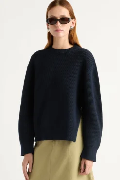 Brilliant Wise Corporation Limited Tate Organic Cotton Side-Zip Sweater< Sweaters