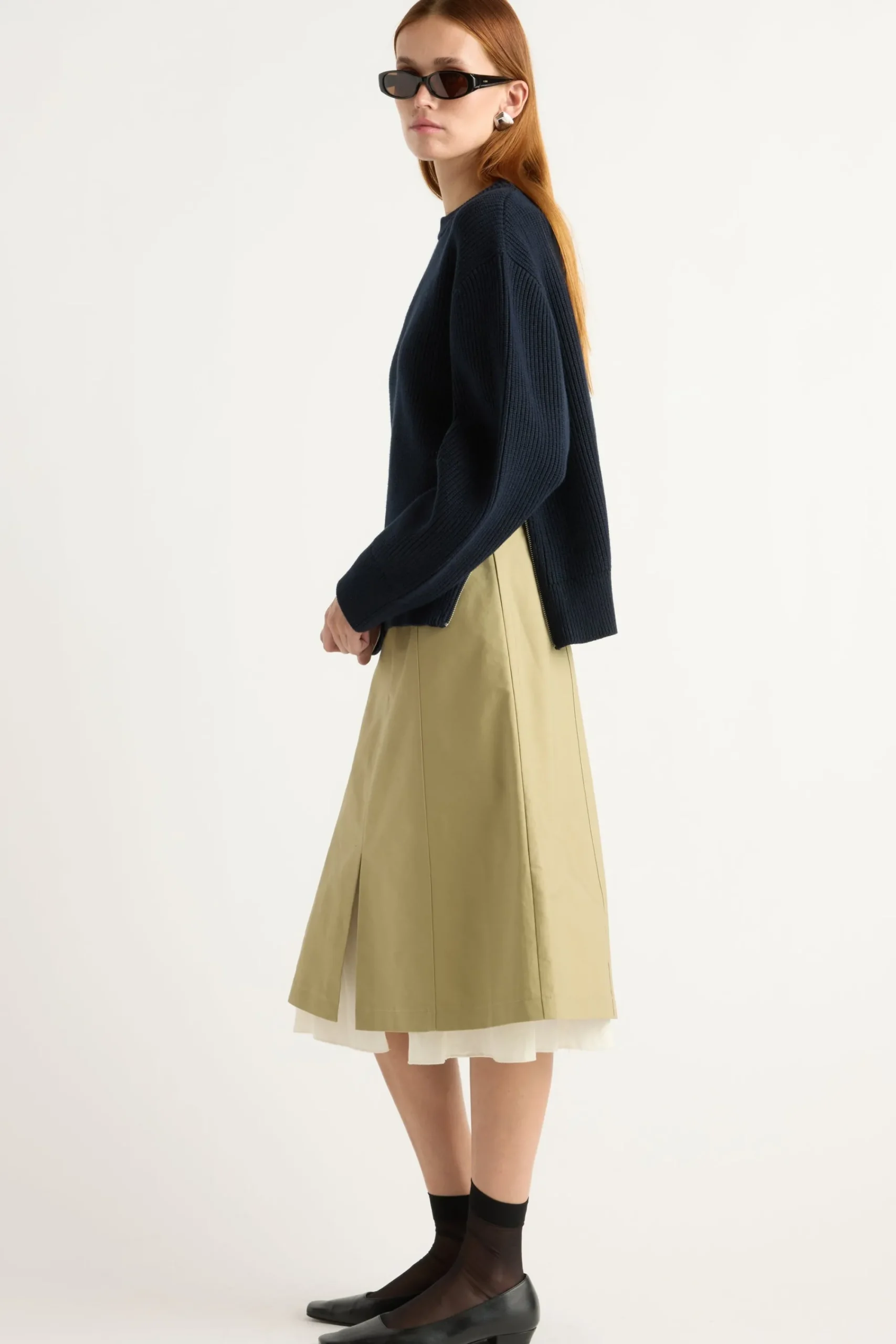 Brilliant Wise Corporation Limited Tate Organic Cotton Side-Zip Sweater< Sweaters